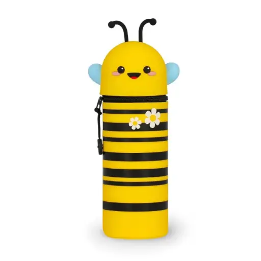 [LE-7445] Trousse en silicone souple 2 en 1 Kawaii Bee Legami