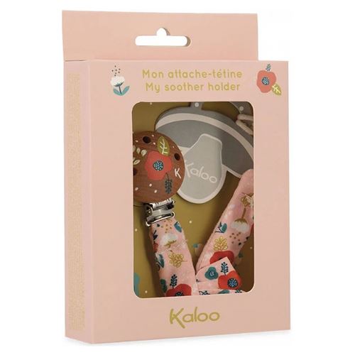 [KA-0054] Attache-tétine coquelicot