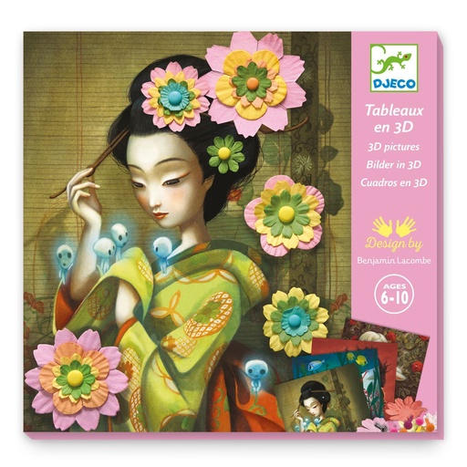 [DJ-4550] Tableaux en 3D Rock'n Roses