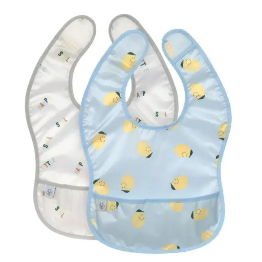 [LA-0752] Lot de 2 bavoirs Happy Fruits Citron Lässig