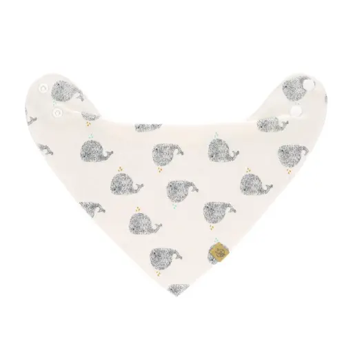 [LA-9639] Bandana réversible Petite baleine d'eau