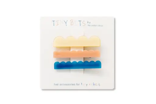 [CO-2709] Pinces à cheveux Wave Retro (3pcs)