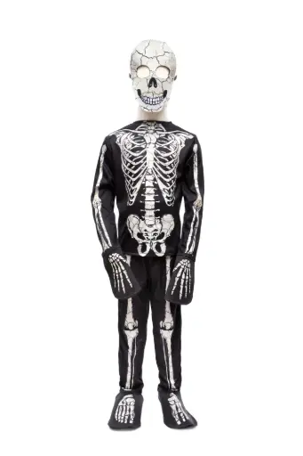 [GR-8976] Costume de Squelette phosphorescent, 7-8 ans