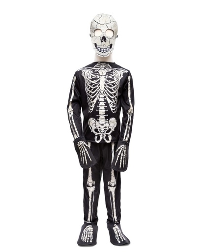 [GR-8952] Costume de Squelette phosphorescent, 5-6 ans