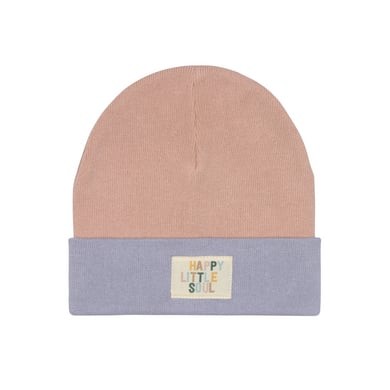 [LA-5528] Bonnet en coton Pêche Lilas clair 3-6 ans Lassig