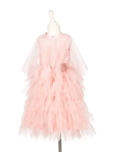 [SO-7296] Robe Clémentine et cape, 5-7 ans