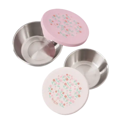 [FR-0819] Snackbox set 2 pcs Garden Flower - Fresk