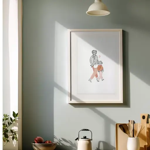 [MY-6512] Affiche Pretty Girls La douceur du lien A4 My Lovely thing