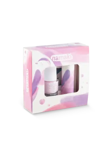 [NA-3457] Coffret Rossignol (baume à lèvre, vernis, miroir)