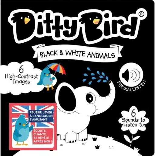 [BL-0043] Ditty Bird : Livre musical sensoriel bébé des sons des animaux