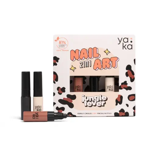 [YA-9055] Coffret vernis à ongles 2en1 - Jungle Fever