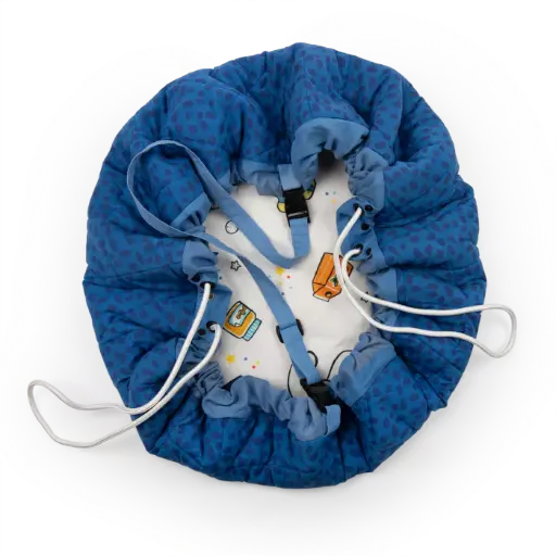 [MO-1598] Tapis de jeu Sac de rangement Puce & Pilou - Play & Go