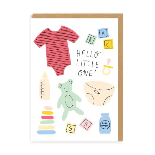 [OH-6782] Coucou bébé Little One Greeting Card 