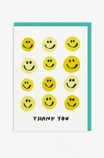 [OH-193] Thank You Smiley Greeting Card