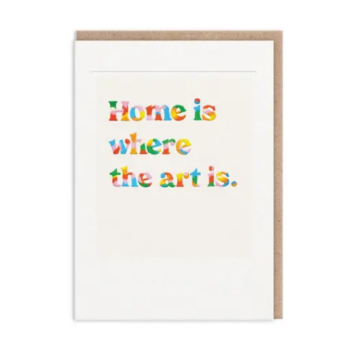 [OH-3097] Home Is Where The Art Is Greeting Card 