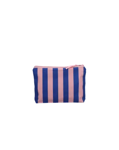 Trousse de toilette Rayures Cobalt Litchi 