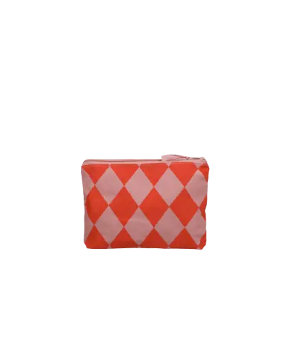 Trousse de toilette Carreaux Orange Sanguine Litchi 