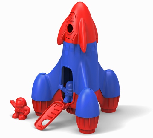 [GR-0409] Rocket Blue & Red Green Toys