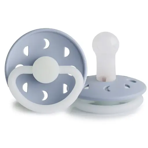 [FR-6053] Tétine Moon Night Silicone Powder Blue T2 Frigg
