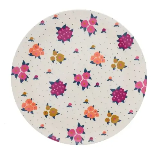 [PE-5302] Assiette en mélamine La vie en rose