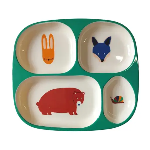 [PE-7237] Assiette à compartiments animaux