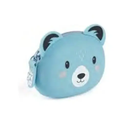 [AP-4034] Porte-monnaie Puppies Ours bleu
