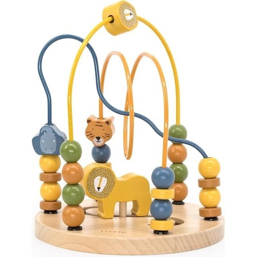 [TR-2681] Labyrinthe à perles en bois animaux