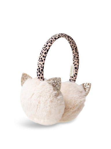 [RO-0795] Clara Cat Leopard Earmuffs Rockahula