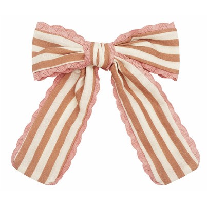 [RO-7855]  Stripy Scallop Long Bow Clip Rockahula 