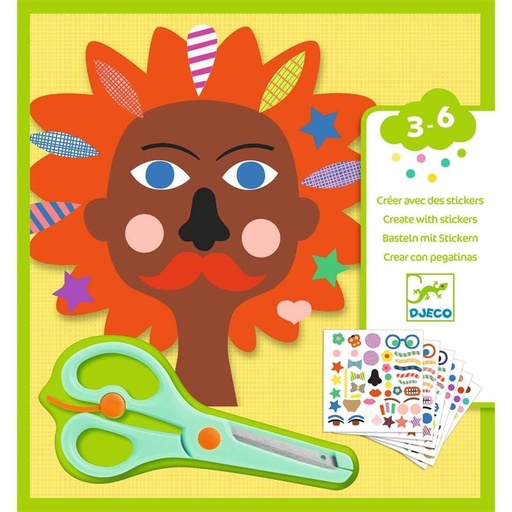 [DJ-0453] Créer avec des Gommettes - Coiffeur