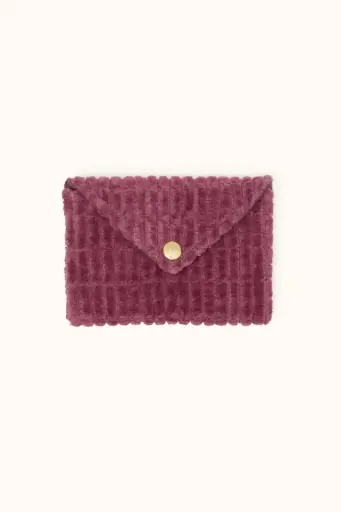 [AP-7252] Enveloppe Ravi Velours Côtelé Cherry Apaches