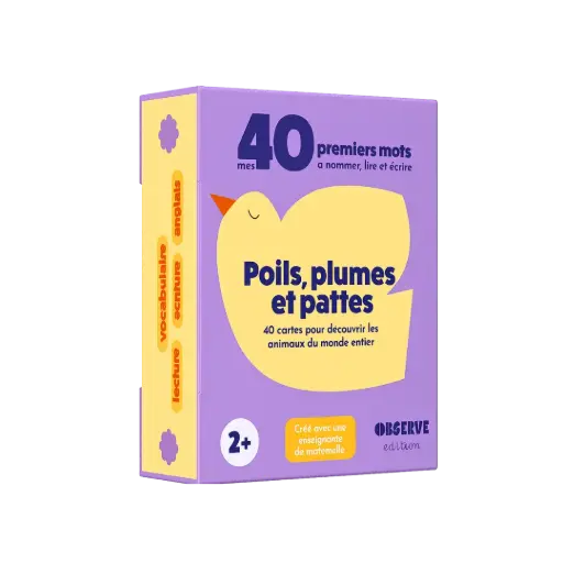 [OB-6610] Mes 40 premiers mots - Poils, Plumes et Pattes