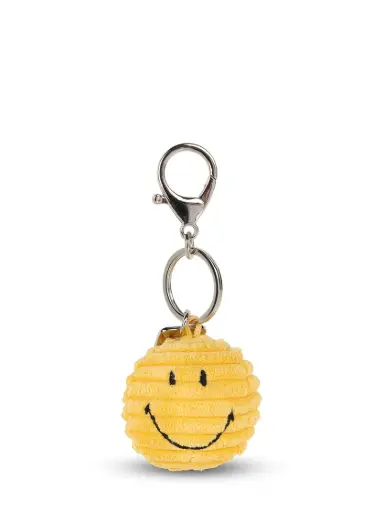 [BO-9568] Smiley Keychain ECO Corduroy Yellow