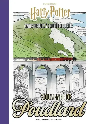 [GA-6423] Harry Potter Souvenir de Poudlard Cartes postales officielles à colorier
