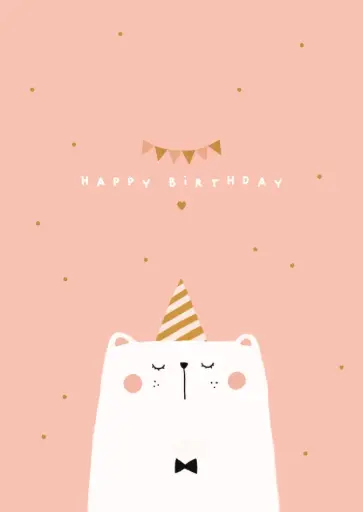 [CO-3662] Carte Happy Birthday Ours