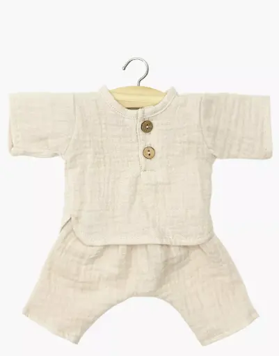 [MI-9837] Ensemble Andrea en gaze de coton mastic Babies Minikane