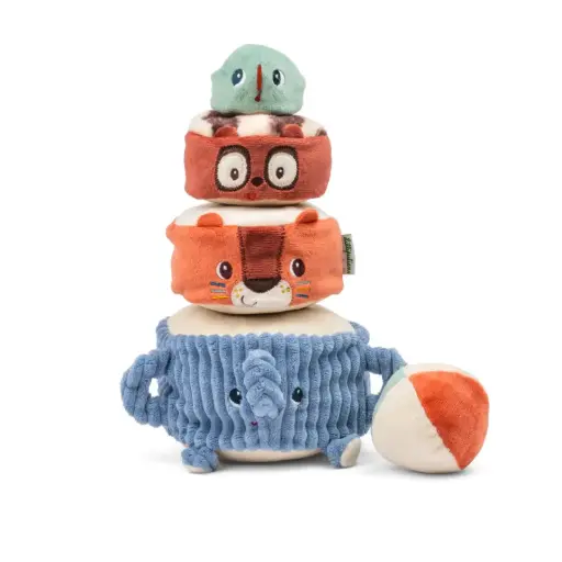 [LI-7124] Pyramide sonore en tissu à empiler