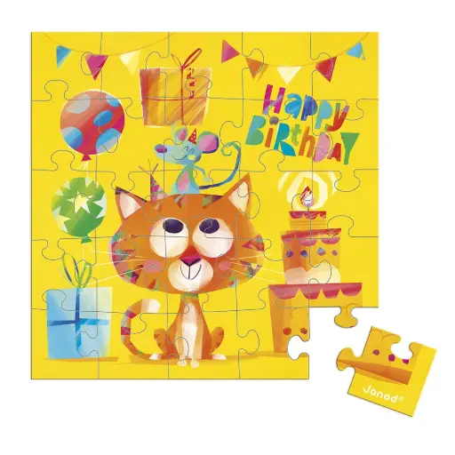 [JA-3974] Carte anniversaire Puzzle Chat