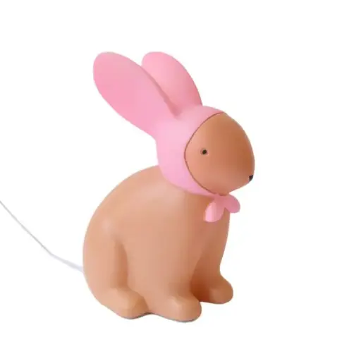 [PE-6704] Lampe Lapin Rose