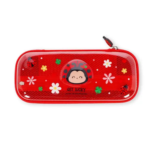 [LE-5449] Trousse Transparente Rigide Ladybug WonderWow Legami