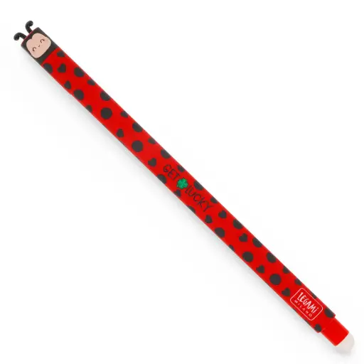 [LE-6347] Stylo à encre gel effaçable Ladybug Get Lucky Erasable Pen Legami