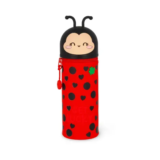 [LE-5364] Trousse 2 en 1 en Silicone Ladybug « Get Lucky» Legami