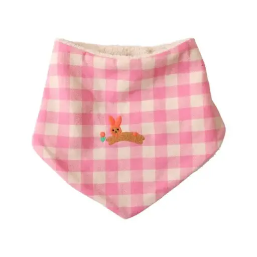 [PE-3901] Bavoir bandana vichy rose