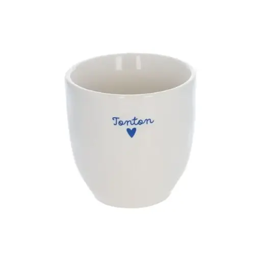 [PE-8608] Tasse à café "Tonton" cœur bleu en céramique