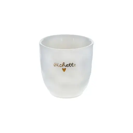 [PE-5074] Tasse à café "Bichette" cœur doré