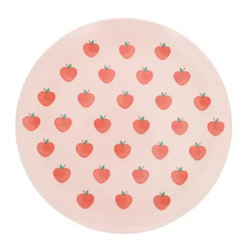 [PE-8465] Assiette mélamine pommes roses