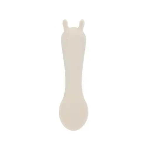 [PE-0725] Petite cuillère en silicone lapin écru