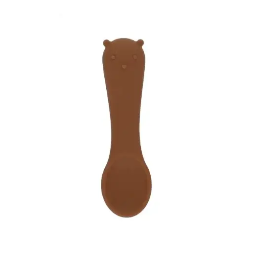 [PE-6743] Petite cuillère en silicone ours camel