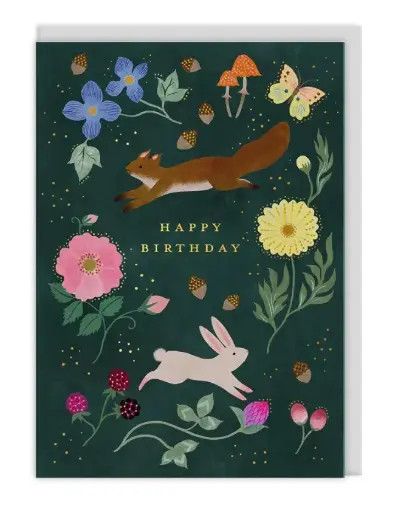 [OH-2999] Woodland creatures Greeting Card 
