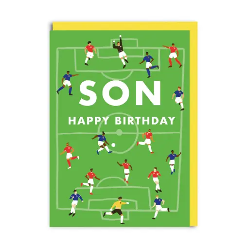 [OH-1232] Son Football Birthday Card 